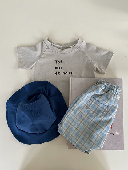 Letter Print Cotton T-shirt ロゴ Tシャツ【mh0012614】