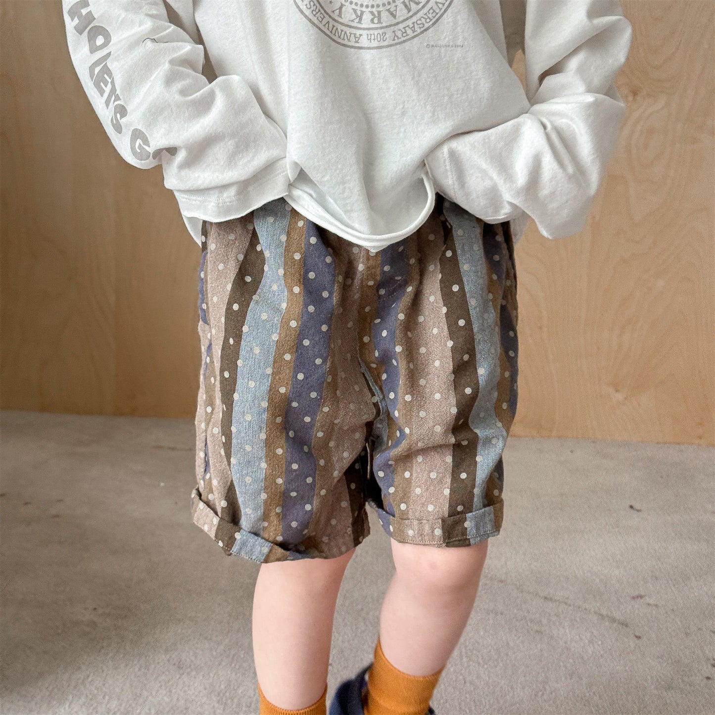 Belted Striped Shorts ストライプ ハーフパンツ【mh0013226】