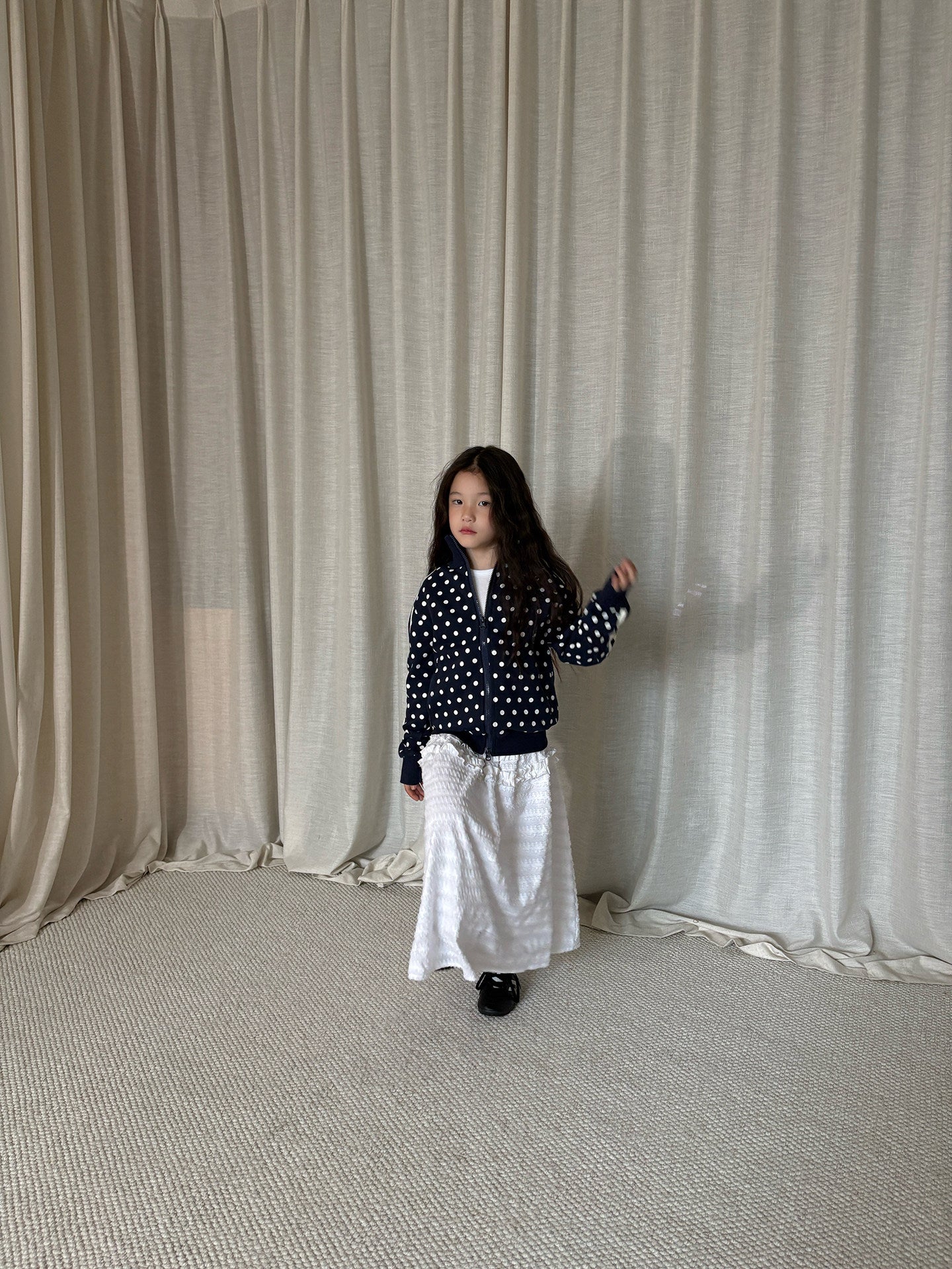 yummy&rocky | Polka Dot Embroidery Cotton Jacket ドット 刺繍 コットン ジャケット【mh0020166】