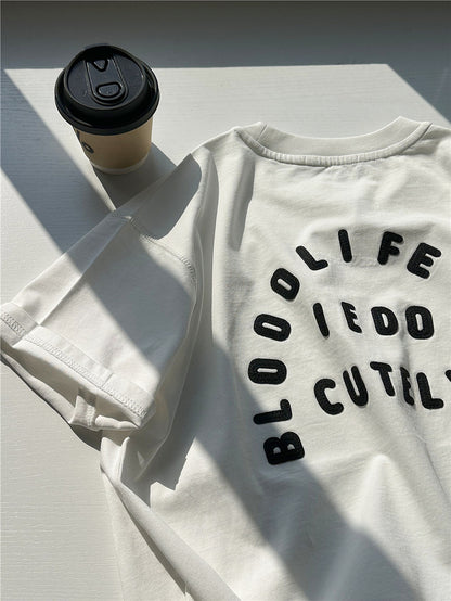Graphic Cotton Tee バックロゴプリント 半袖Tシャツ【mh0012953】