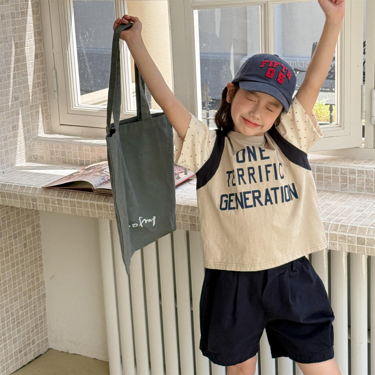 Pennant Patch Graphic Cotton Shorts ワッペン ショートパンツ【mh0012650】