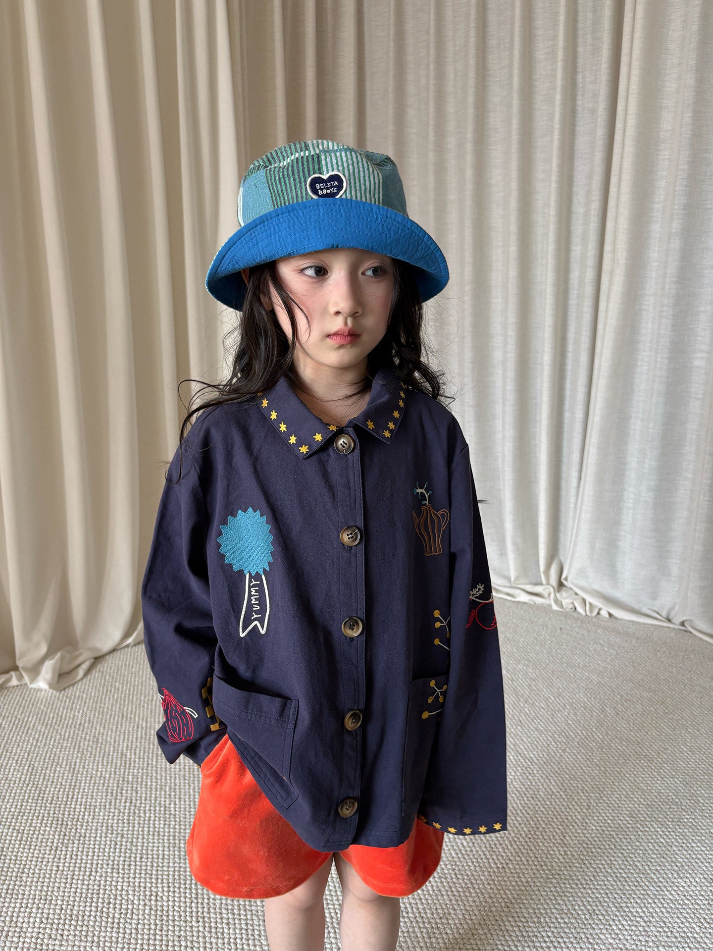 yummy&rocky | Cotton Embroidery Jacket コットン 刺繍 ジャケット【mh0020170】