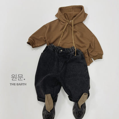キッズ ルーズ ドロップショルダー フーディー パーカー【mh0014594】