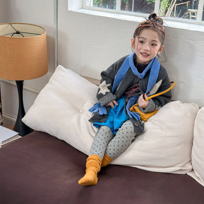 ニットカーディガン スター星 モノトーン ラグラン カジュアル アウター【mh0011612】