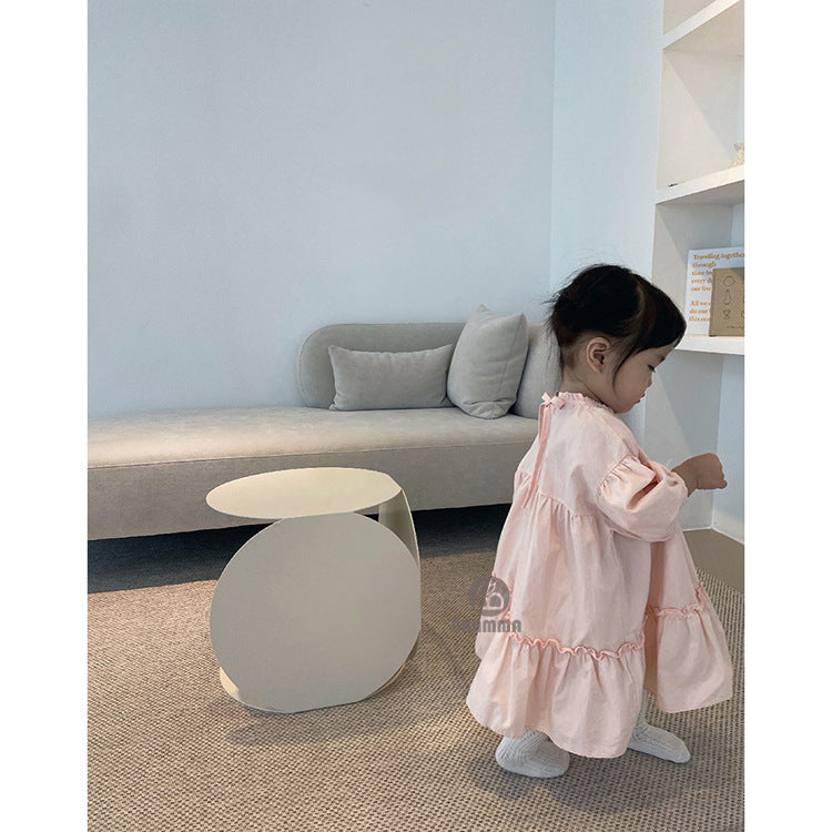 Tiered Cotton Princess Dress ティアード 長袖ワンピース【mh0012639】