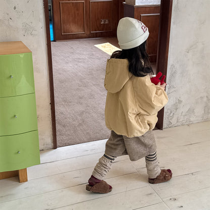 パフジャケット フーディ ストライプ プルオーバー アウター 中綿【mh0011613】