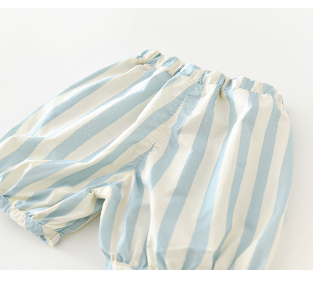 Retro Nautical Shorts ストライプ ショートパンツ【mh0012865】