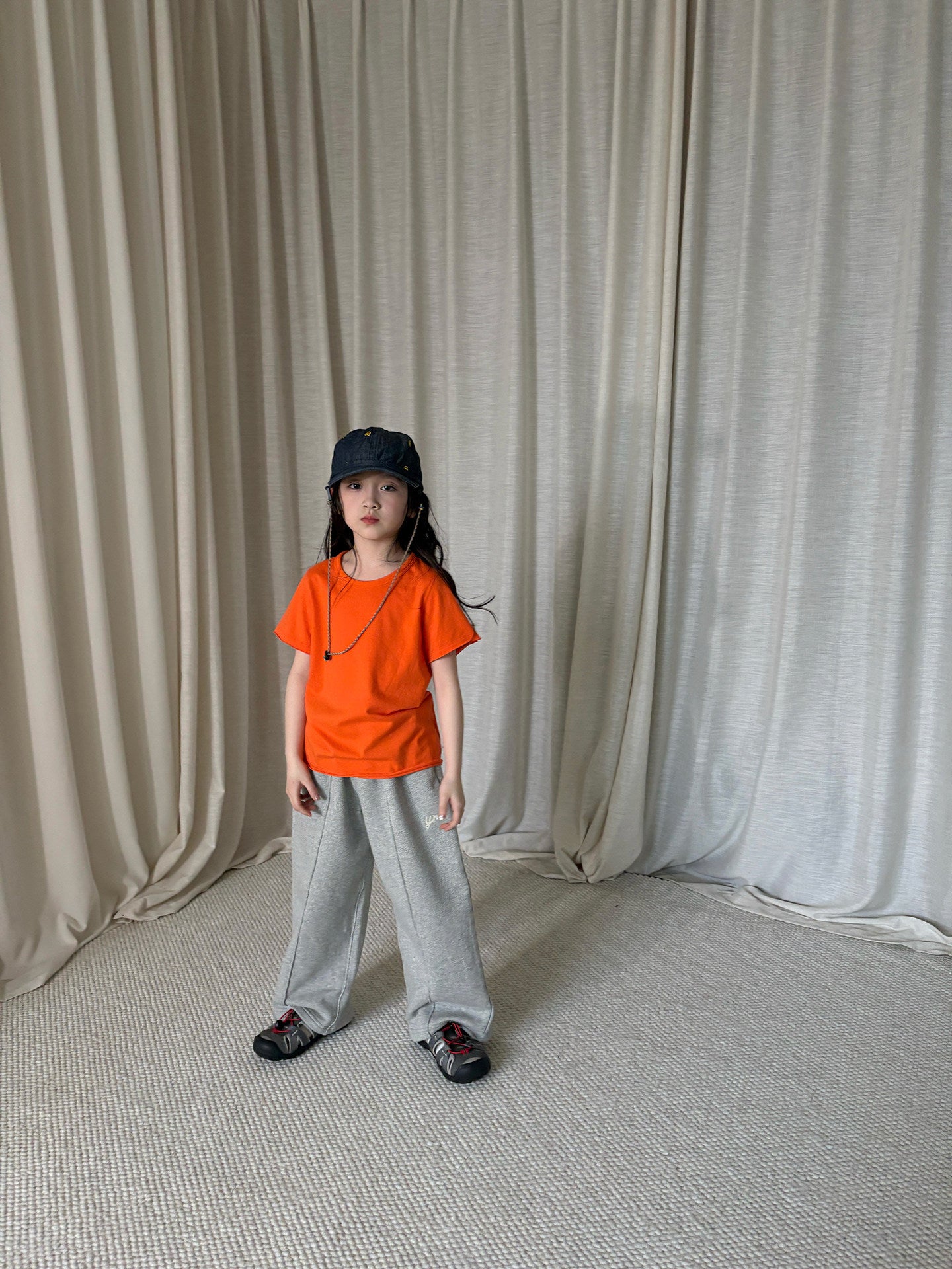 yummy&rocky | Cotton Raw Edge T-shirt コットン 半袖Tシャツ【mh0020174】