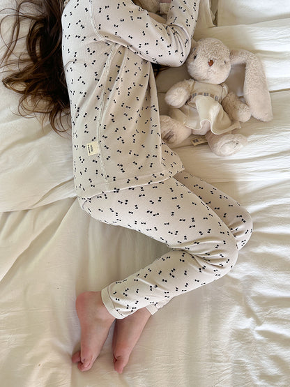 Long Sleeve Printed Pajama Set 長袖 プリント パジャマ セット【mh0012244】