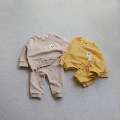 Flower Patch Fleece Sweatshirt Set