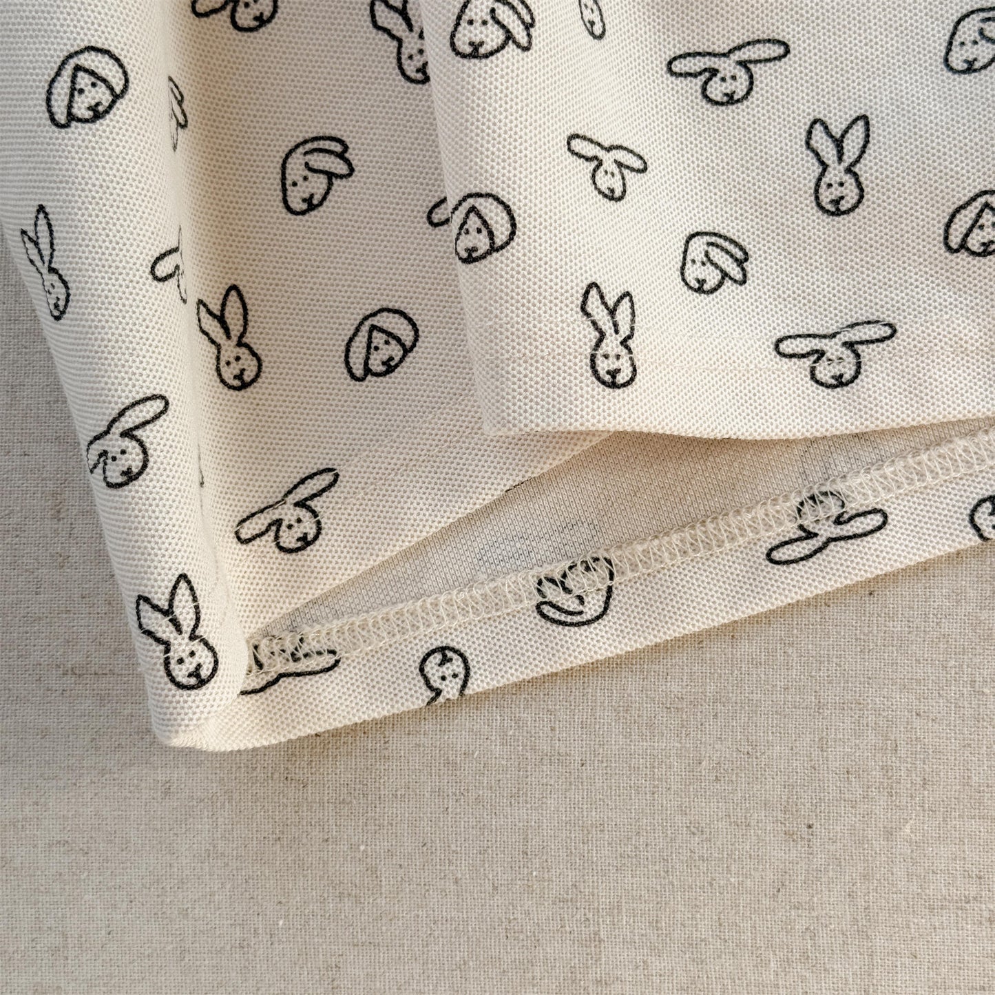 Rabbit Print Pique Cotton Polo Shirt 半袖 ポロシャツ【mh0012647】