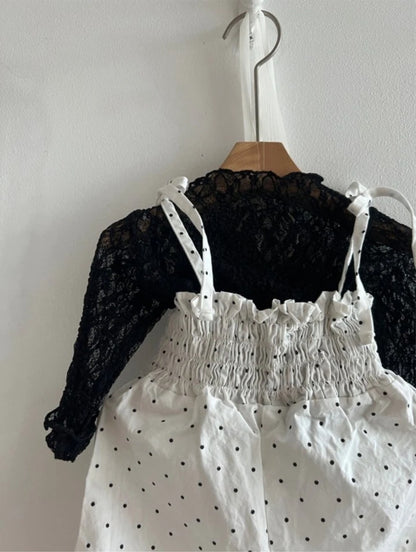 Polka Dot Baby Jumpsuit ドット柄 サロペット【mh0012504】