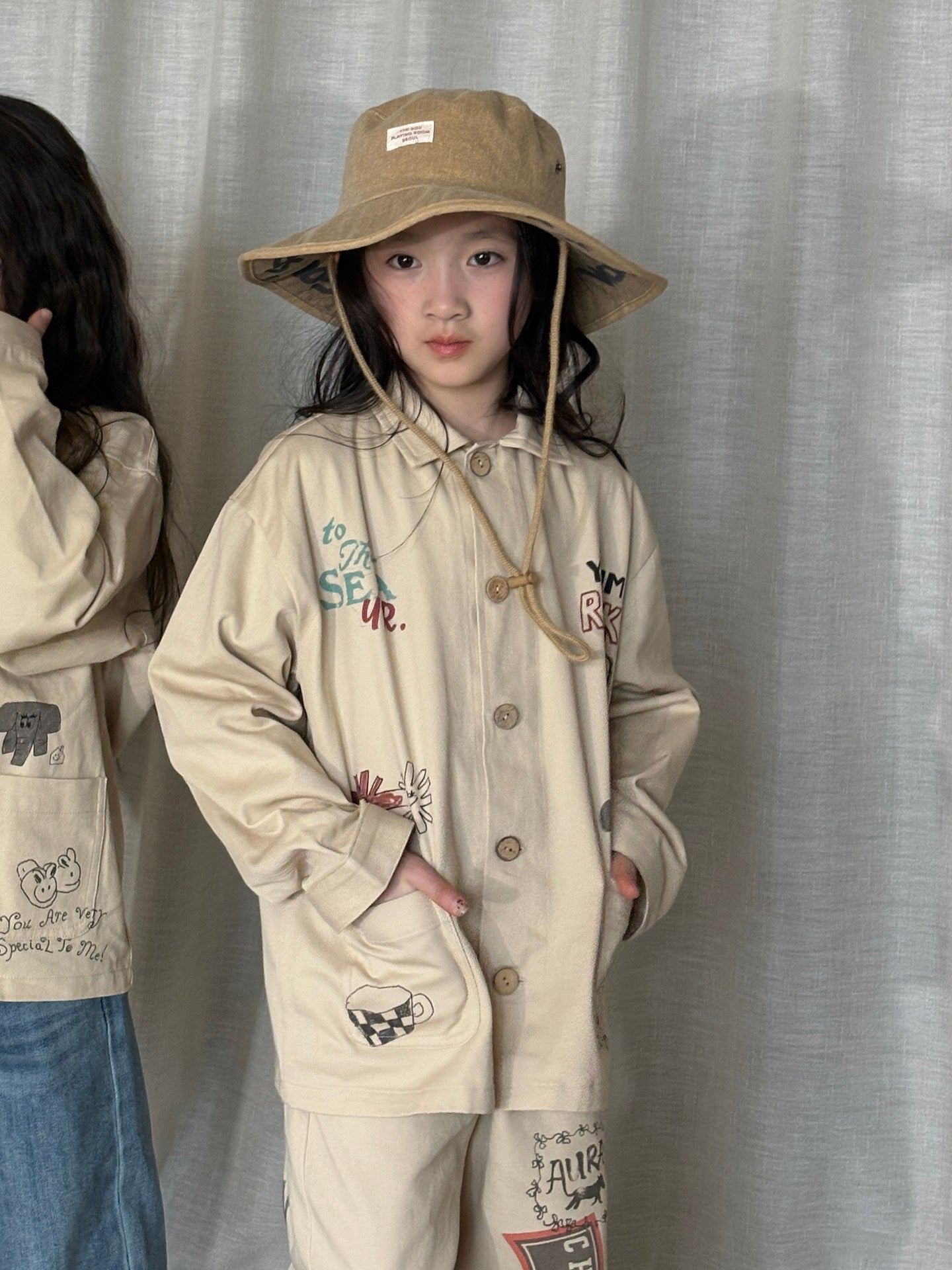 yummy&rocky | Cotton Print Long Sleeve Shirt コットン プリント 長袖シャツ【mh0020172】