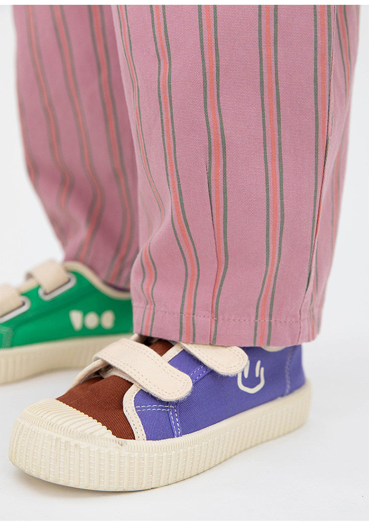 Pantalones cónicos a rayas para niños, estilo casual [mh0014198]