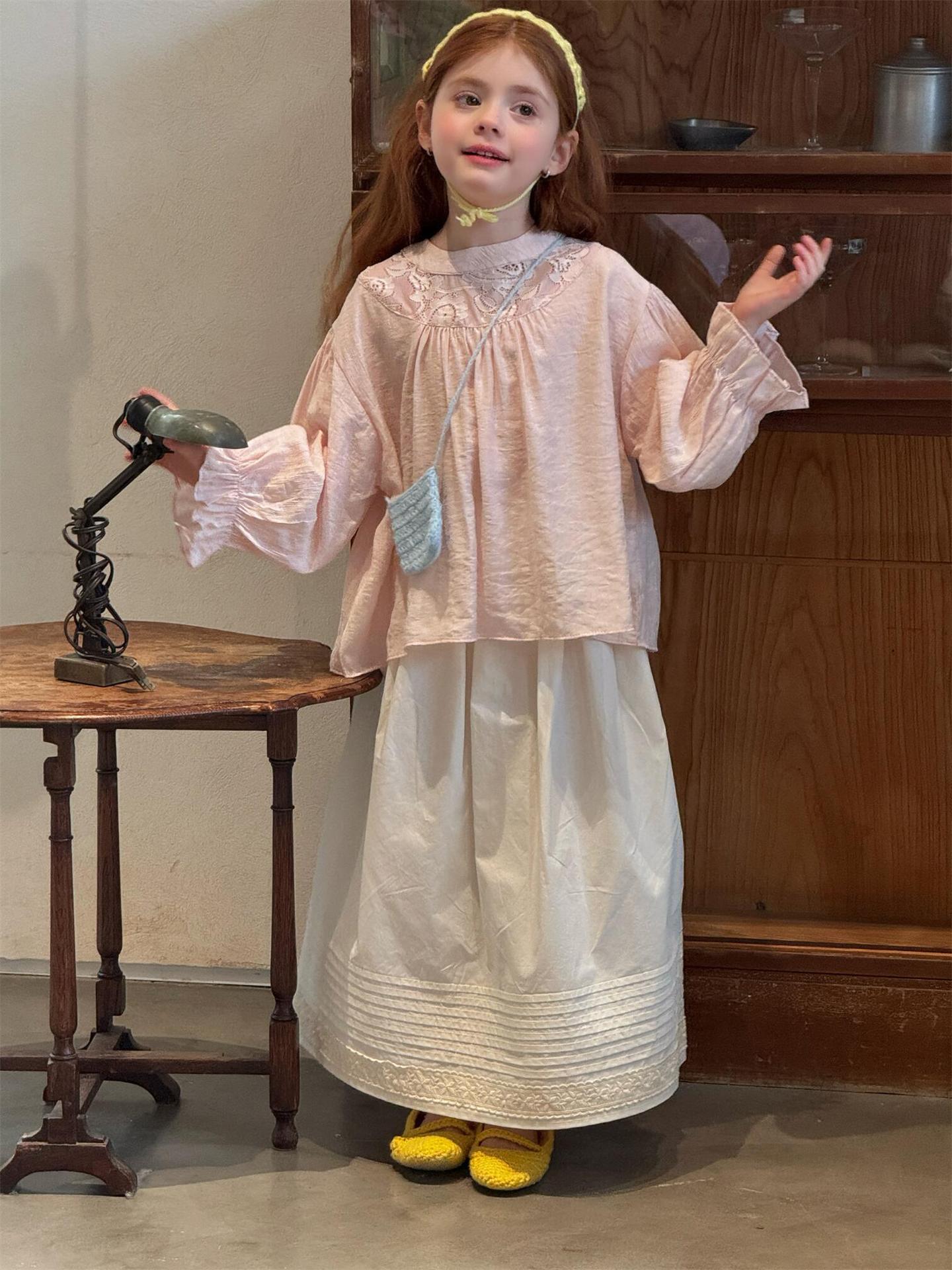 Solid Lace Casual Versatile Skirt レース カジュアルスカート【mh0012224】