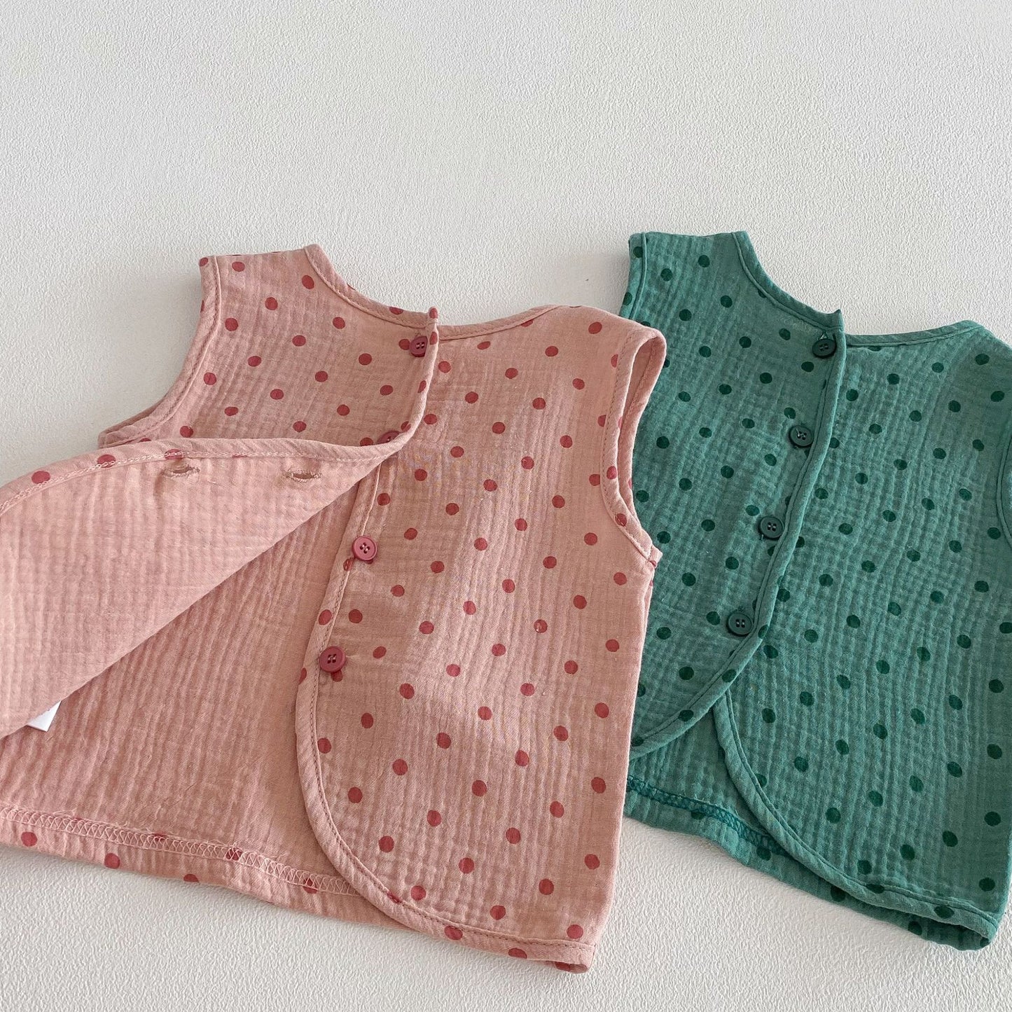 Polka Dot Sleeveless Set-up ドット柄 ノースリーブ セットアップ【mh0012724】
