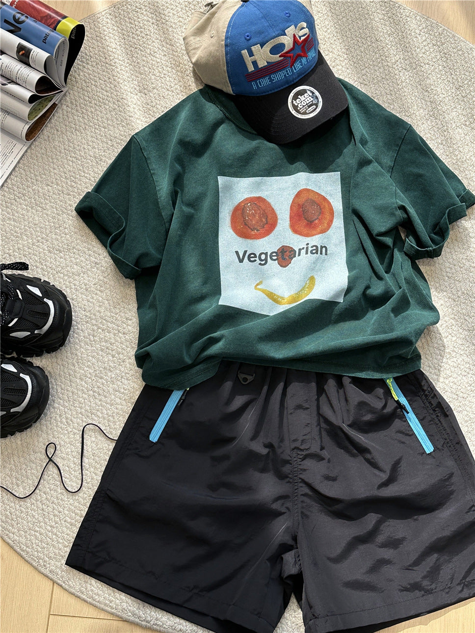 Nylon Utility Shorts メッシュジップ ショートパンツ【mh0012968】
