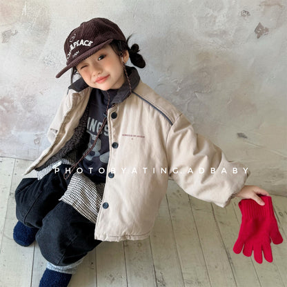 ジャケット 中綿 ボア裏地 ワークテイスト ストリート カジュアル アウター【mh0011604】