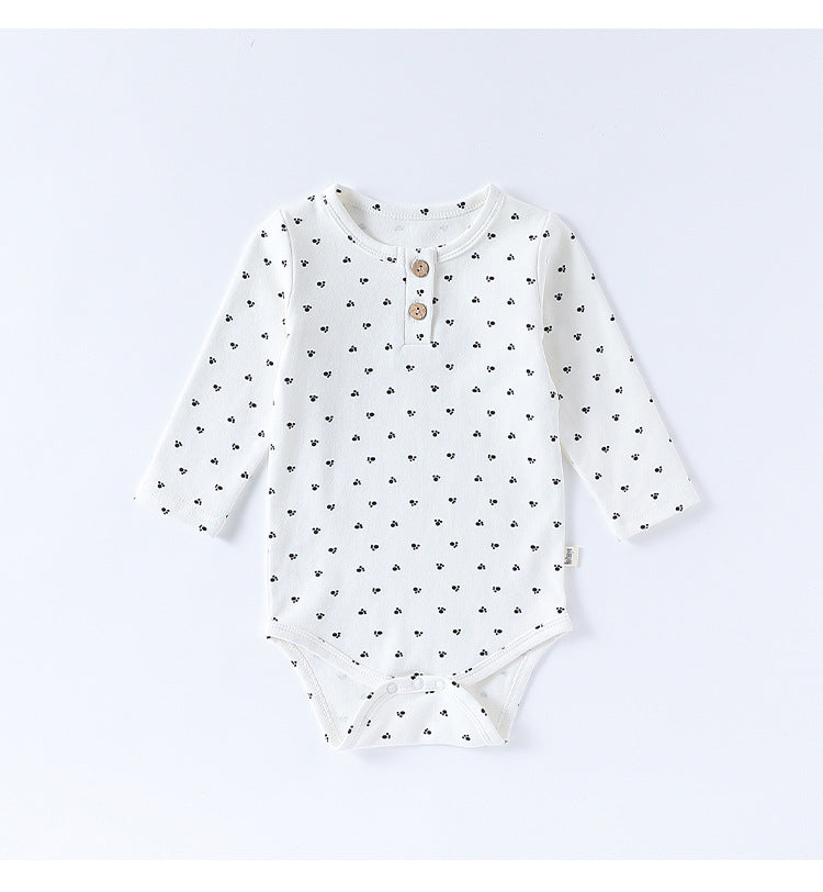 長袖ロンパース/パンツ ストライプ スペース宇宙 ドットプリント【mh0011716】