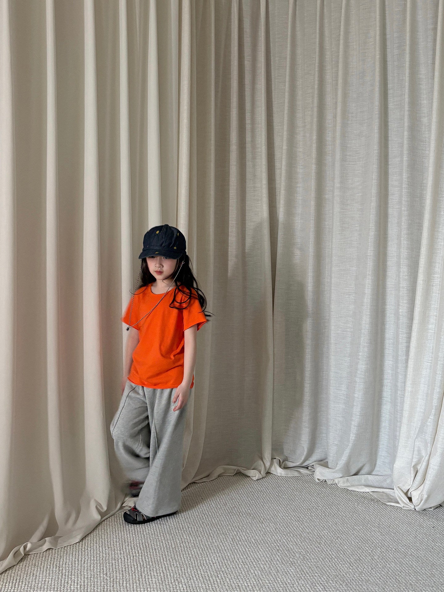 yummy&rocky | Cotton Raw Edge T-shirt コットン 半袖Tシャツ【mh0020174】