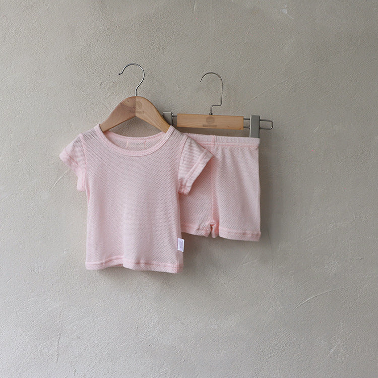 Mesh Cotton Short Set 半袖 パジャマ セット【mh0012607】