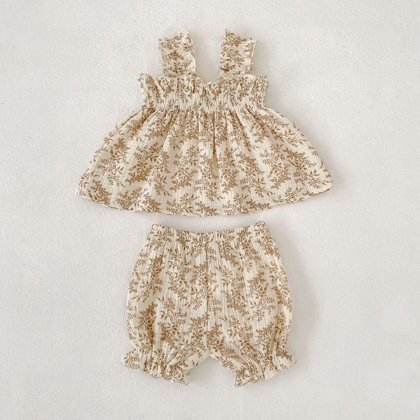 Floral Ruffle Camisole Bloomer フリル キャミソール ブルマ【mh0013159】