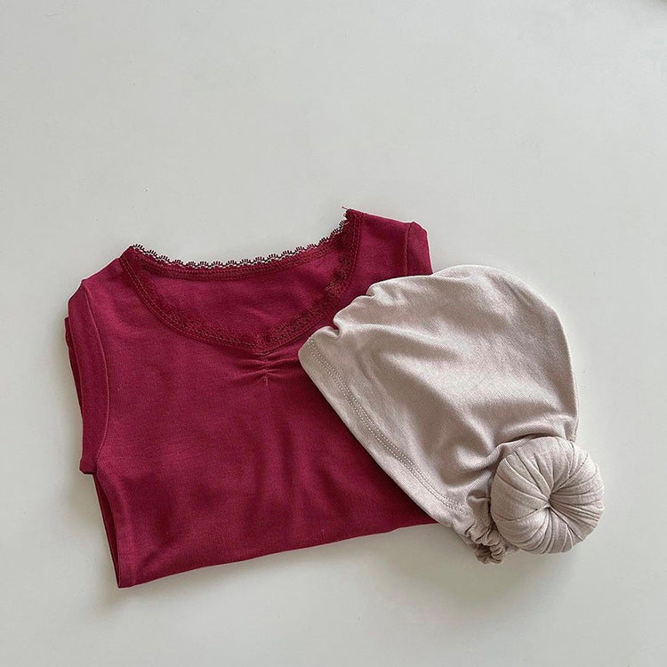 Lace Collar Loungewear Set レース襟 ルームウェア セットアップ【mh0012691】