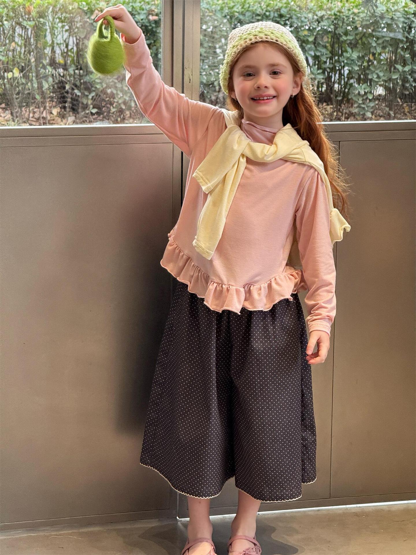 Solid Fungus Edge Soft Top メロウフリル リブトップス【mh0012225】