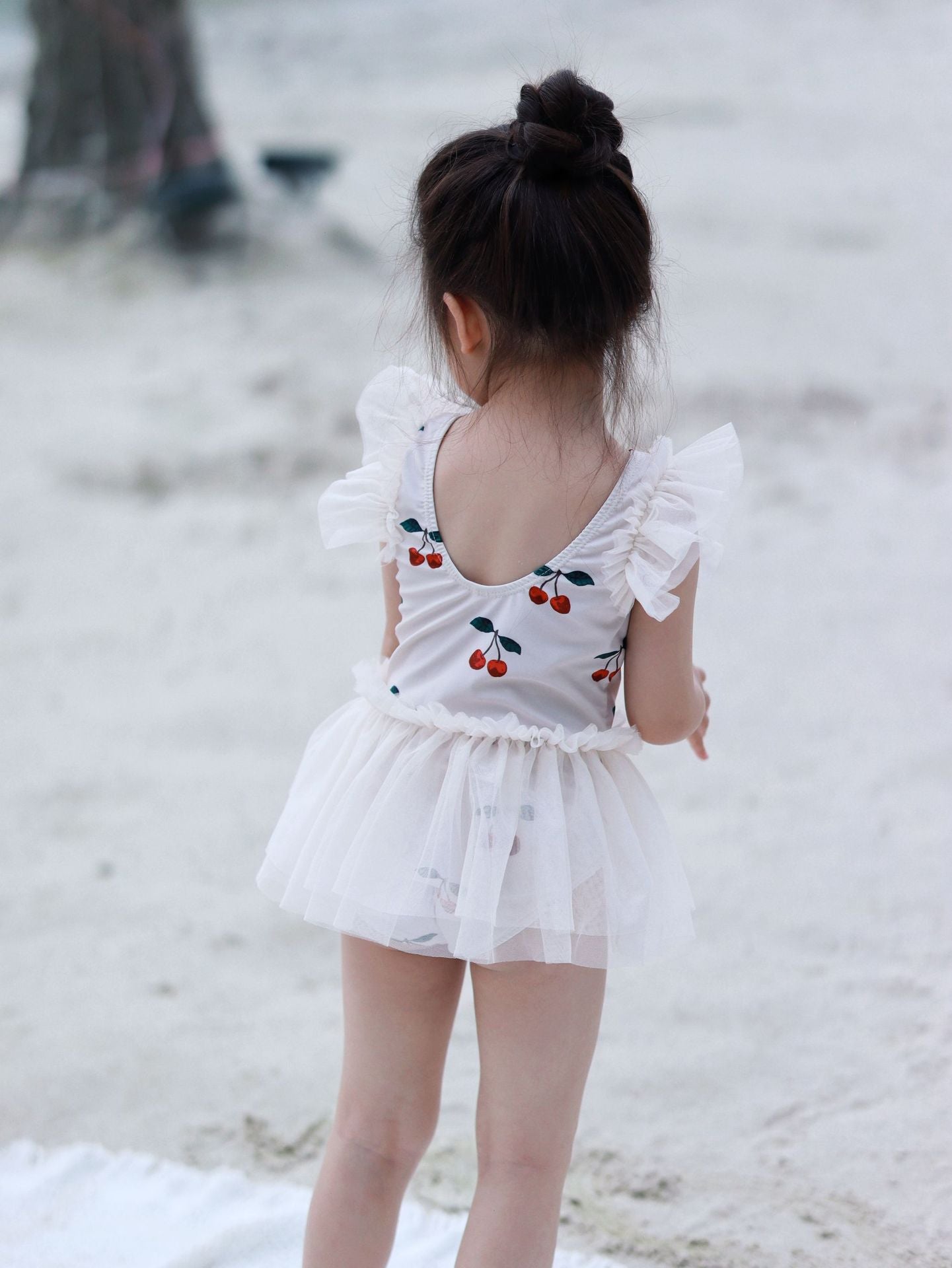 UPF50 Plus Printed Tulle Swimsuit プリント チュール 水着【mh0012592】