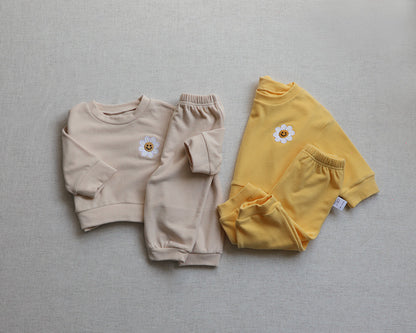 Flower Patch Fleece Sweatshirt Set