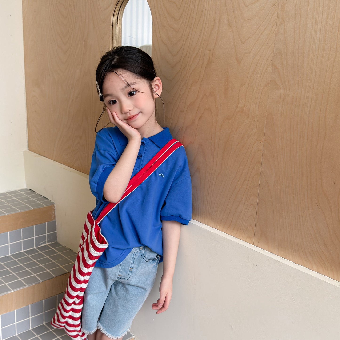 Short Sleeve Pique Cotton Polo Shirt 半袖 コットン 鹿の子 ポロシャツ【mh0012658】