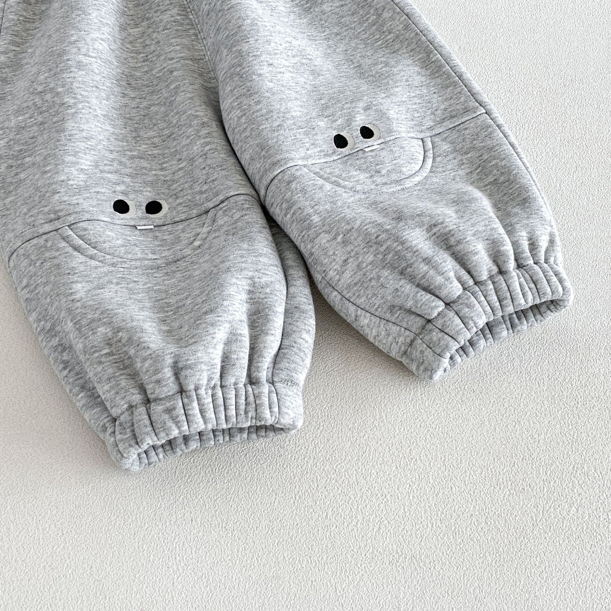 Kids' Smile Embroidered Brushed-Lining Joggers [mh0014776]
