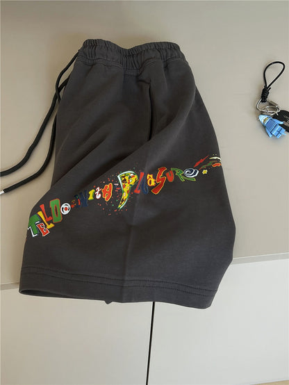 Graphic Sweat Shorts ロゴプリント ハーフパンツ【mh0012962】