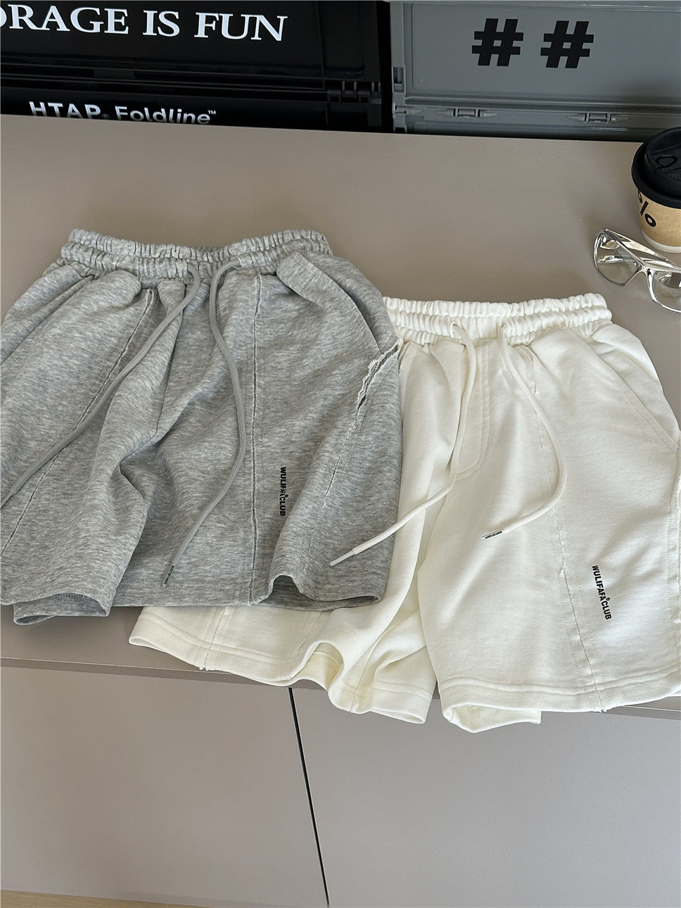 Curved Seam Shorts カットオフデザイン ハーフパンツ【mh0012963】