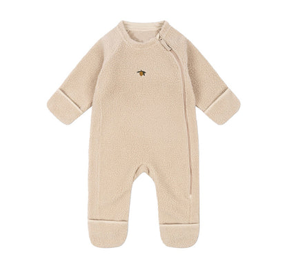 アウタージャンプスーツ ボアフリース 刺繍 防寒 ジップアップ【mh0011711】