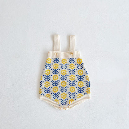 Jacquard Flower Knitted Set ジャガード フラワー ニット セットアップ【mh0011987】