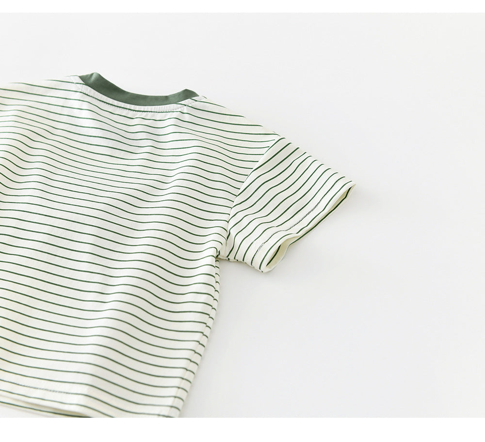 Animal Stripe Tee ボーダー ドッグノーズ 半袖Tシャツ【mh0012863】
