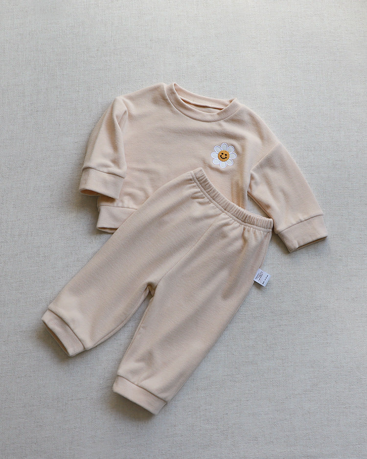 Flower Patch Fleece Sweatshirt Set