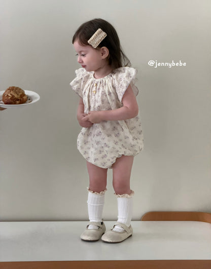 Floral Sleeveless Romper 花柄 ノースリーブ ロンパース【mh0012535】