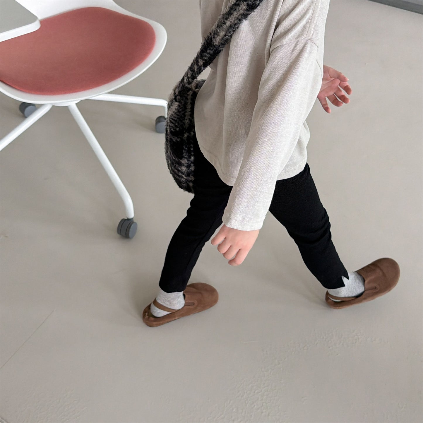 Kids' High-Waist Back Pocket Leggings Pants [mh0014051]