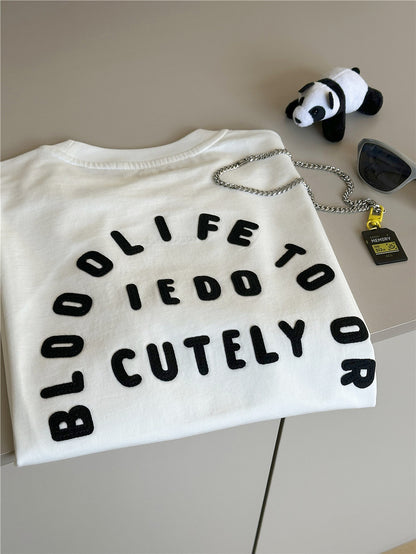 Graphic Cotton Tee バックロゴプリント 半袖Tシャツ【mh0012953】