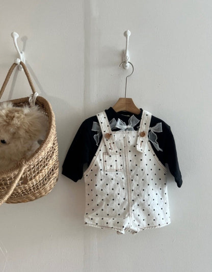 Denim Strap Baby Jumpsuit デニム サロペット ロンパース【mh0012503】