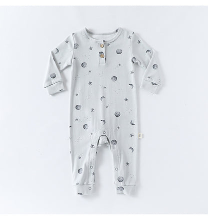 長袖ジャンプスーツ アニマルプリント ロンパース【mh0011725】