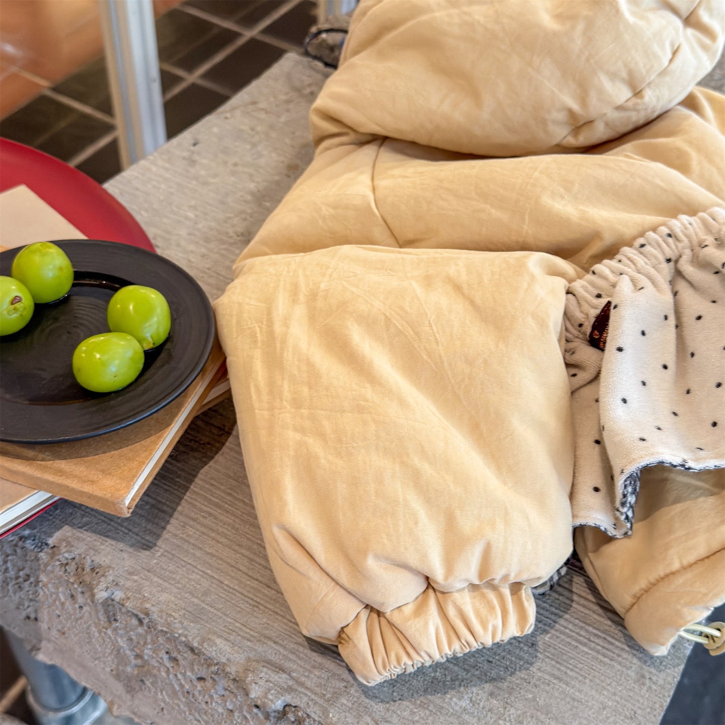 パフジャケット フーディ ストライプ プルオーバー アウター 中綿【mh0011613】