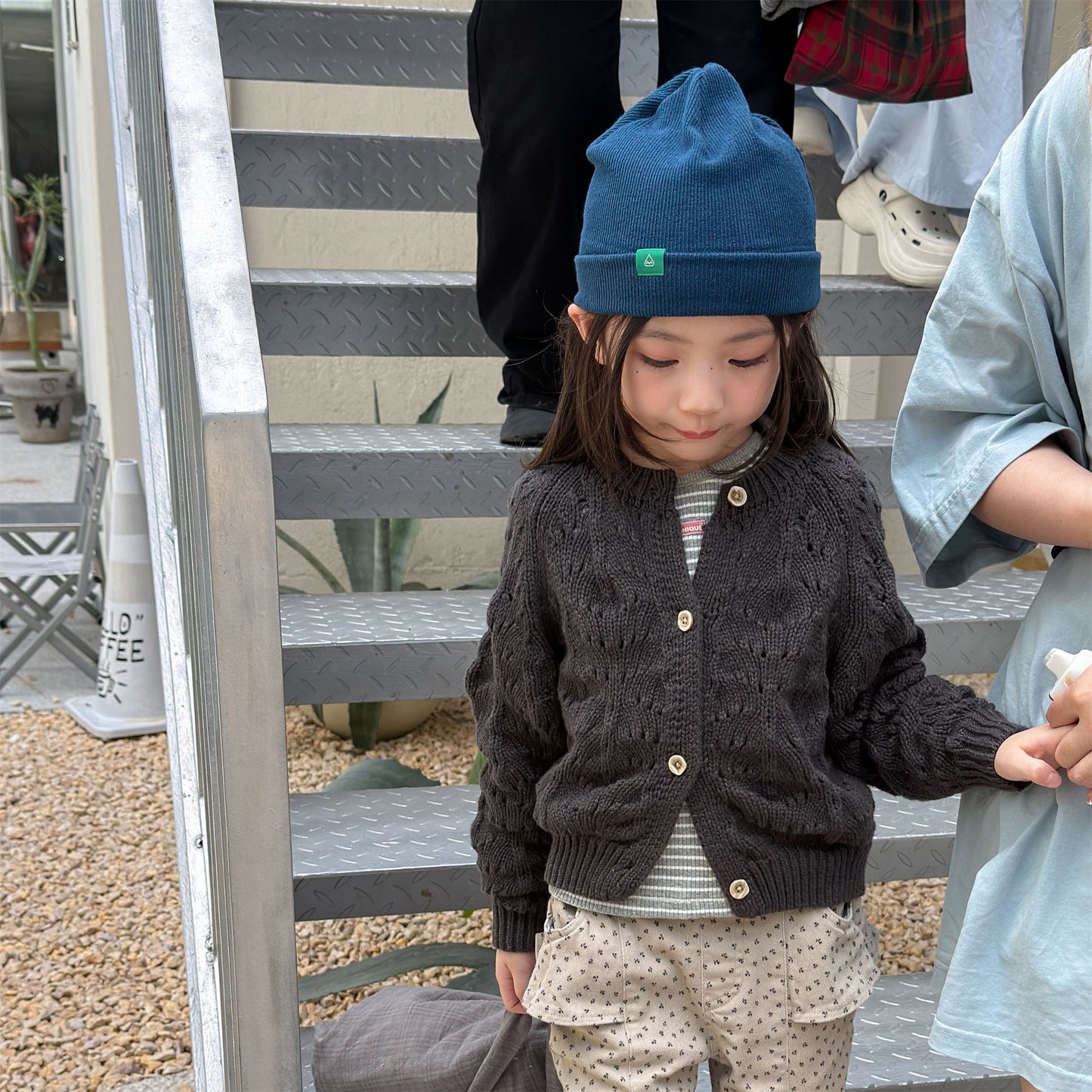 Kids' Openwork Long-Sleeve Knit Cardigan [mh0014055]