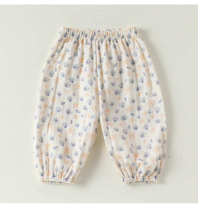 Fruit Print Cotton Pants アニマル＆フルーツ ロングパンツ【mh0013045】
