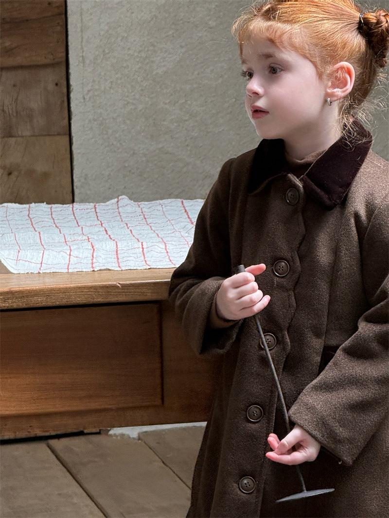 Aラインコート 襟付き ミディ丈 中綿 アウター【mh0011625】