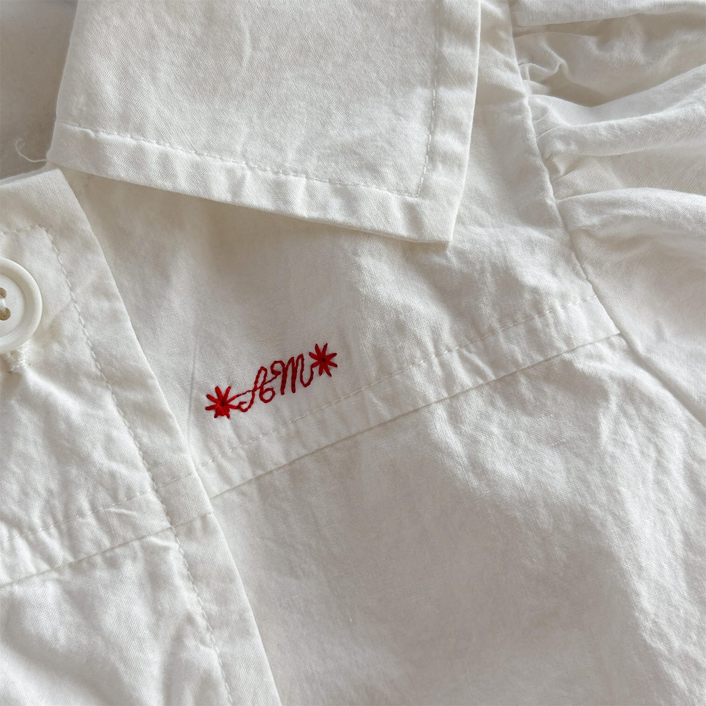 Puff Sleeve Floral Cotton Shirt パフスリーブ フラワー コットン シャツ【mh0012656】