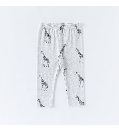 長袖肌着ロンパース/パンツ アニマル/星月プリント ボディスーツ【mh0011724】