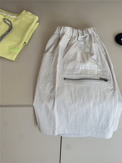 Cooling Zip Shorts 無地 ハーフパンツ【mh0012959】